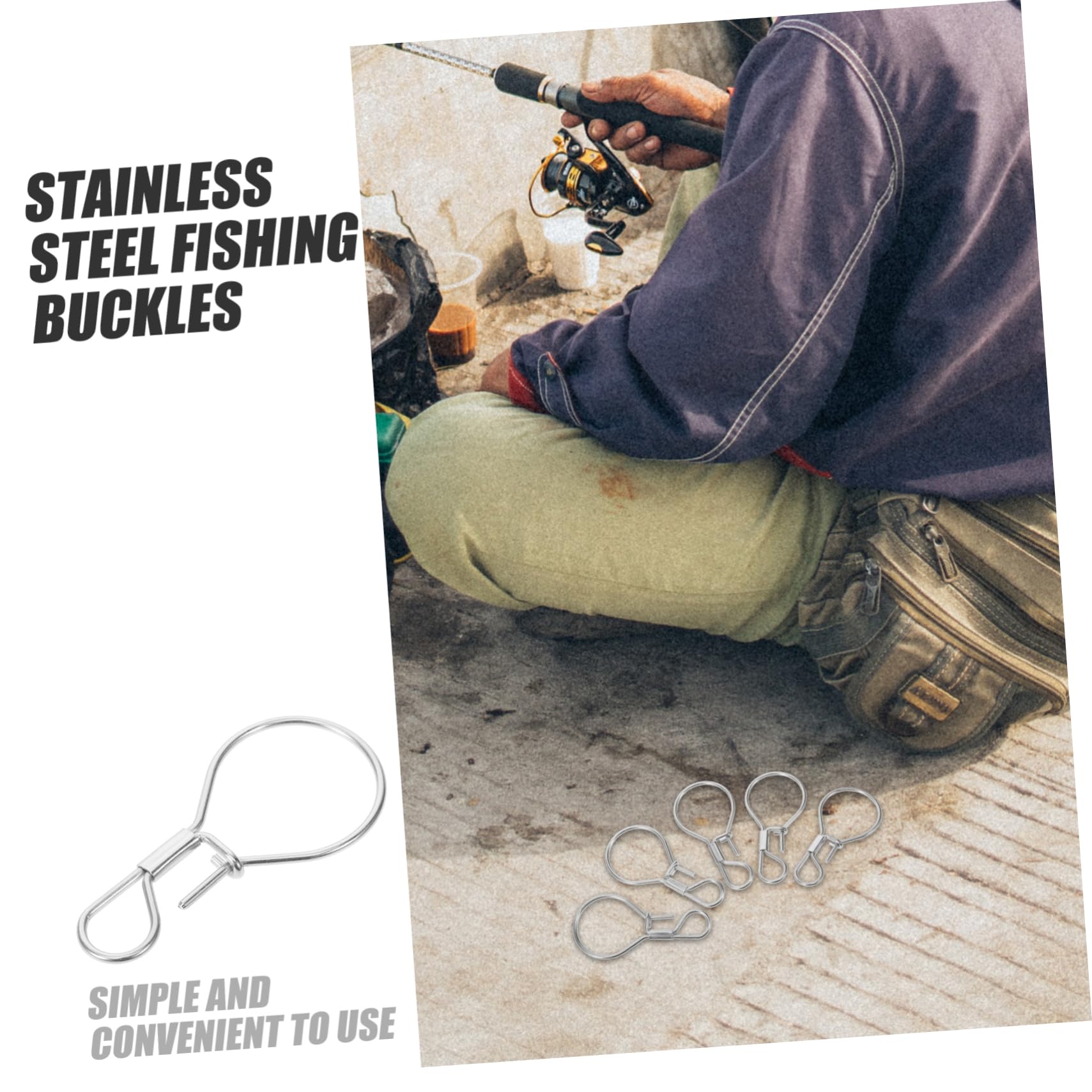 KICHOUSE compact buckles make on-the-spot line adjustments easy.