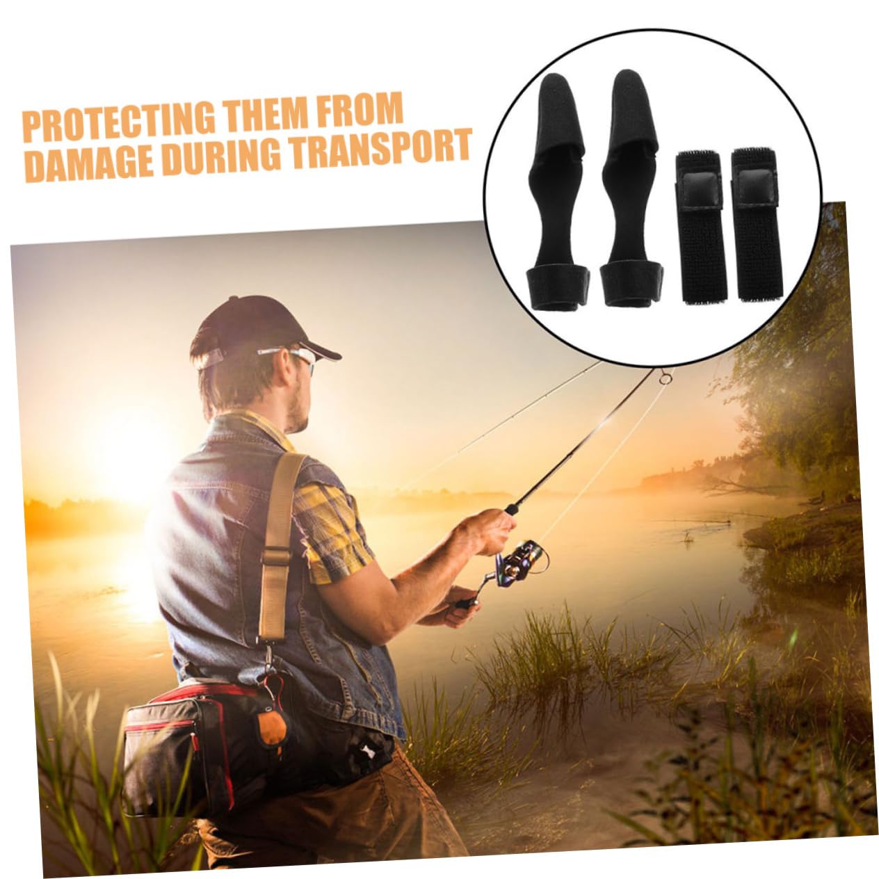KICHOUSE outdoor fishing kit is easy to apply and reuse.