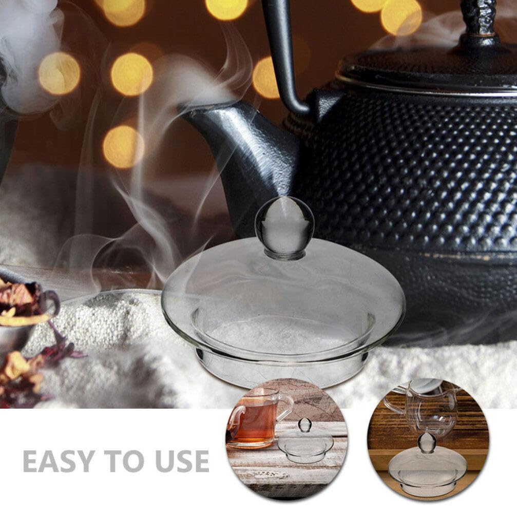 Kichvoe clear glass lid lets you watch infusions without removing the cap.