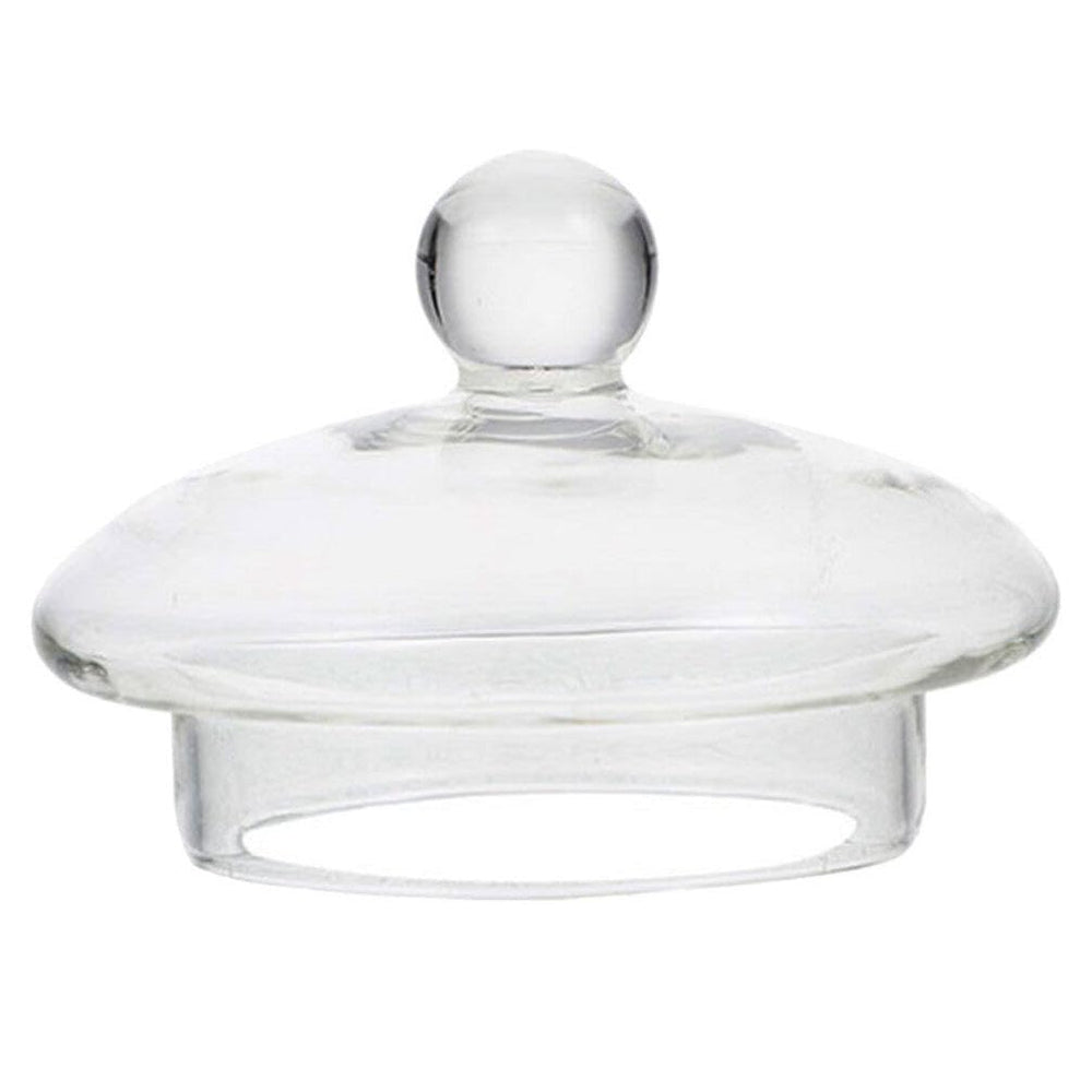 Kichvoe 3-inch clear glass tea lid on pot preserves heat and aroma.