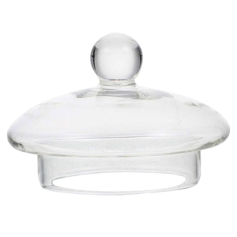 Kichvoe 3-inch clear glass tea lid on pot preserves heat and aroma.