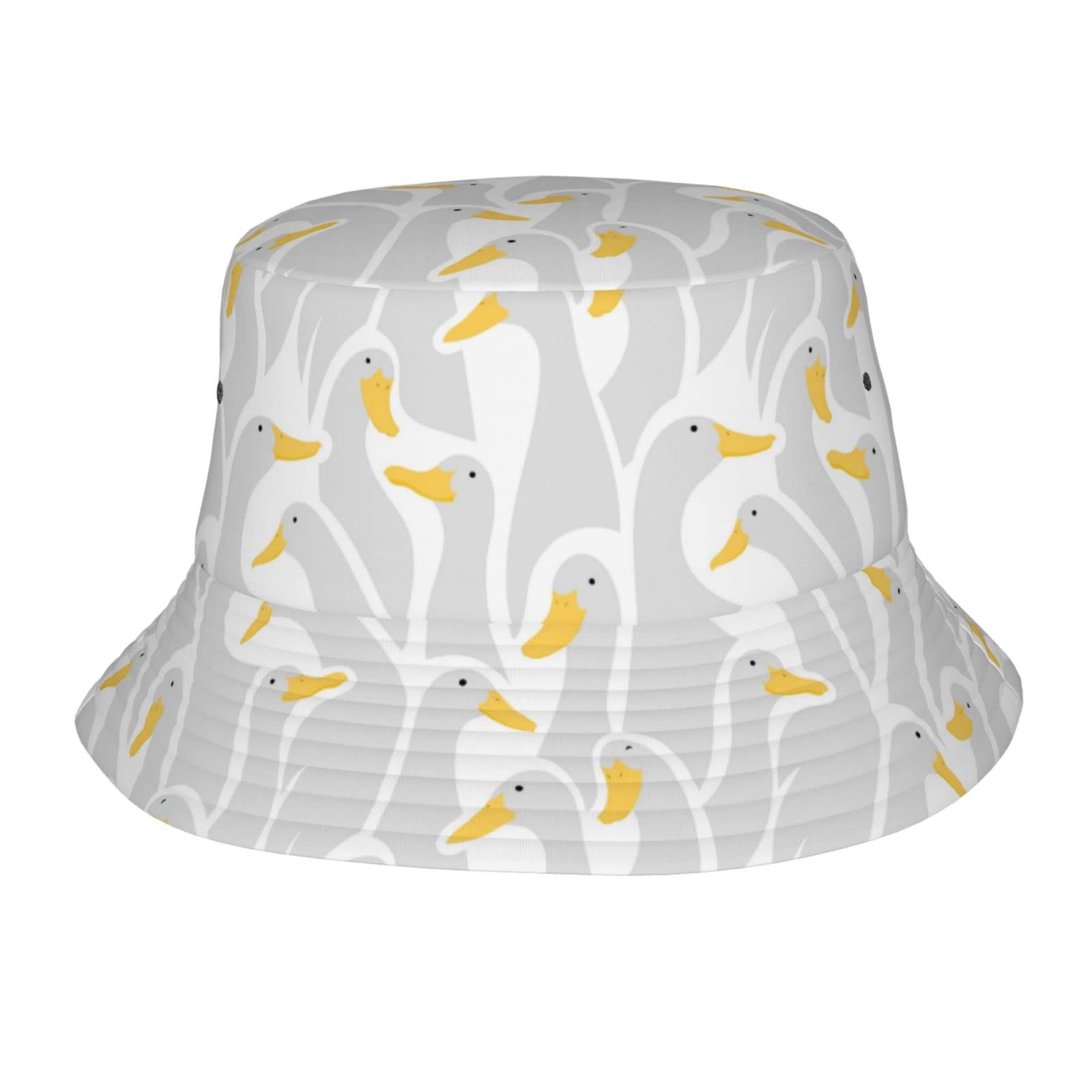 Kicoyuaz Duck Bucket Hat front view, breathable fabric for outdoor wear