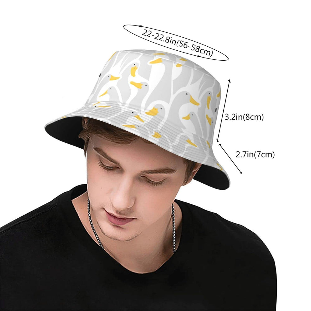 Kicoyuaz Duck Bucket Hat folded, easily stored in a bag or pocket