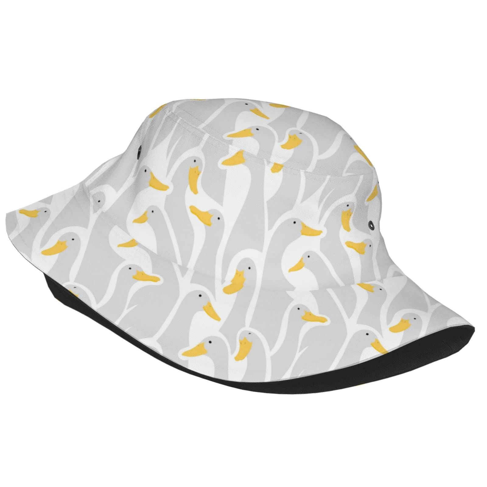 Kicoyuaz Duck Bucket Hat side view, lightweight and packable for travel