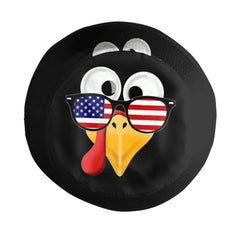 Kicoyuaz Thanksgiving Turkey Bucket Hat, travel-ready and lightweight for adventures.