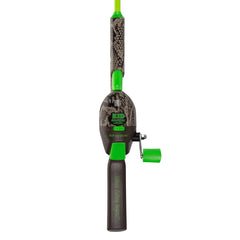 Reel pre-spooled with 6-pound fishing line