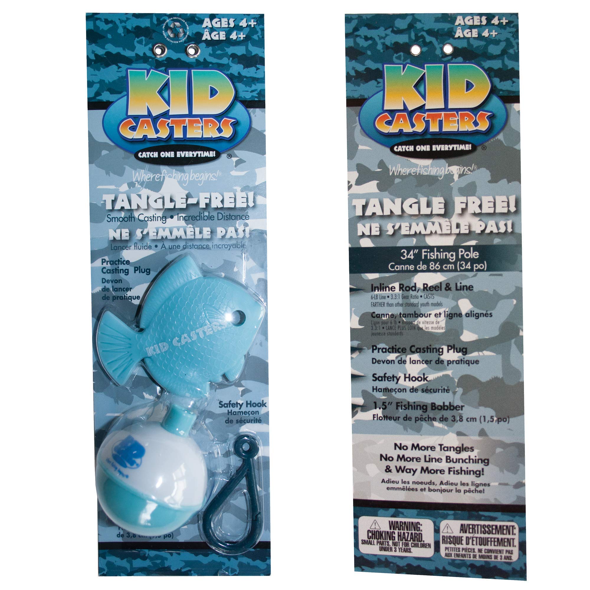 Gift-ready Kid Casters Tangle-Free Fishing Combo packaging