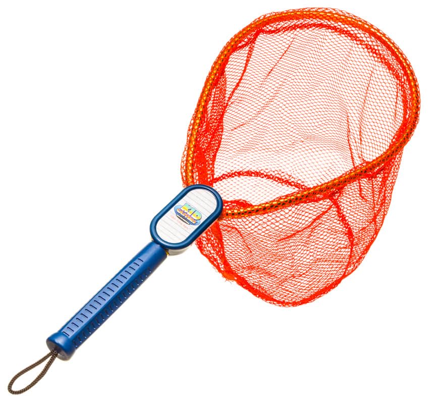 Kid Casters youth fishing net in packaging, ready for convenient storage and gifting.