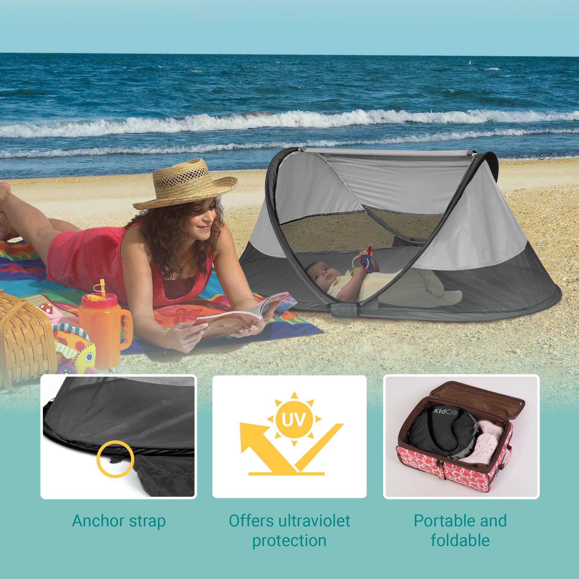 KidCo Peapod folded bag compact carry for travel