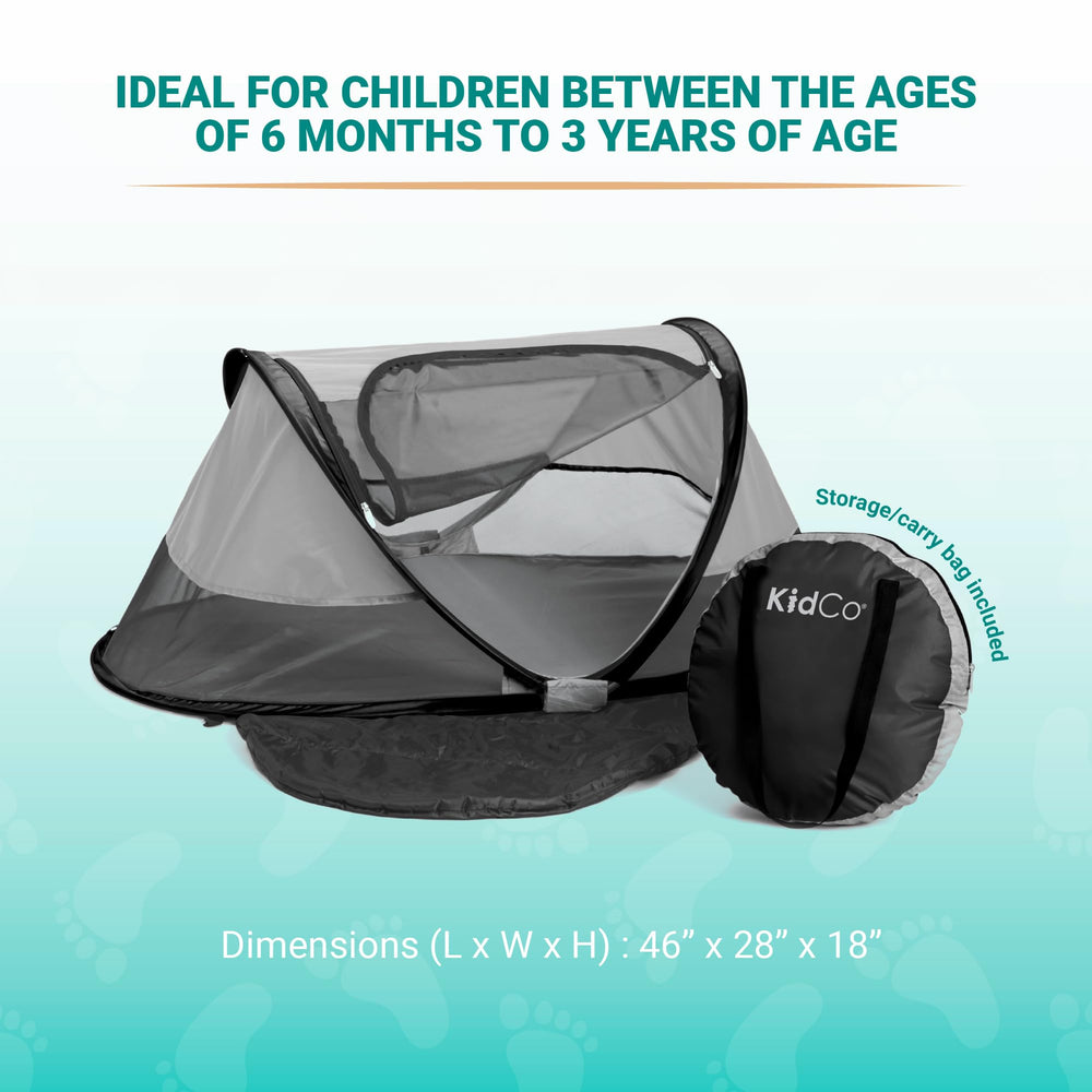 Removable comfort pad in KidCo Peapod for cushioned play