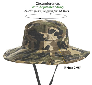 Cotton blend material of kids sun hat