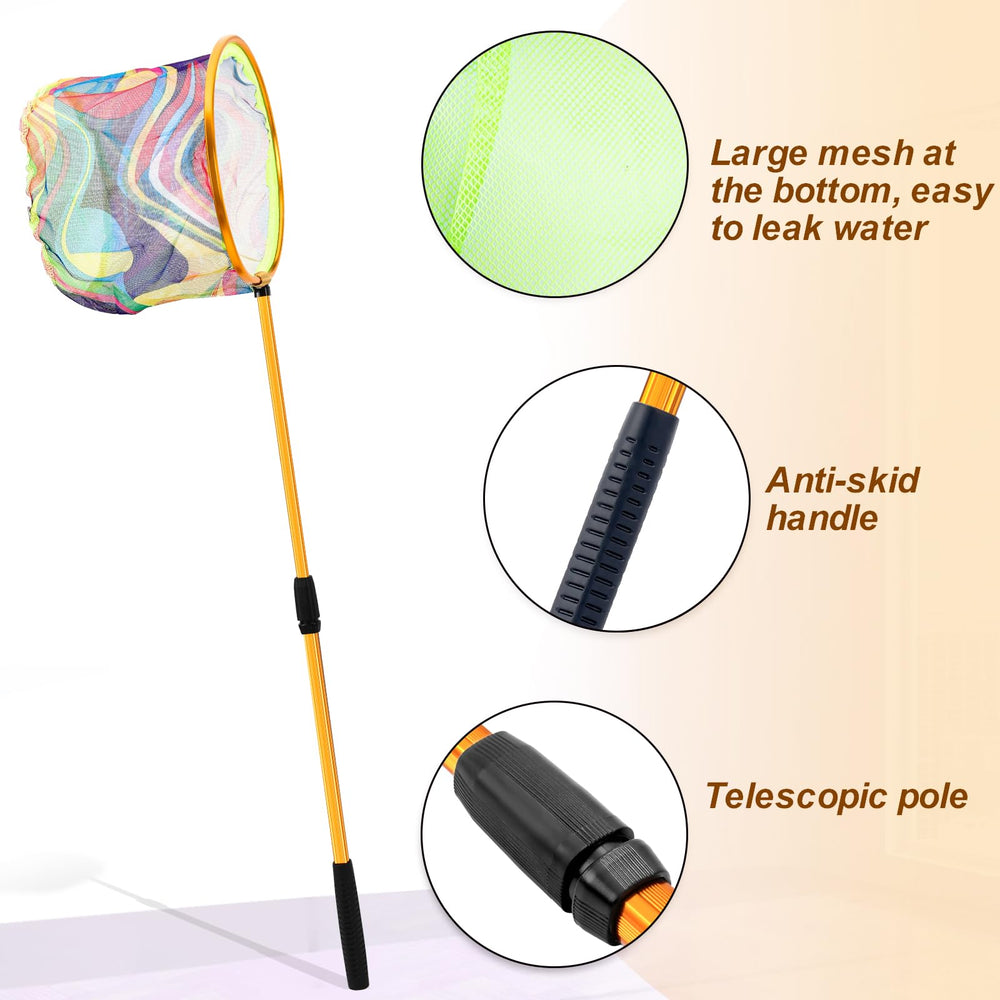 Kids fishing net in orange for outdoor play