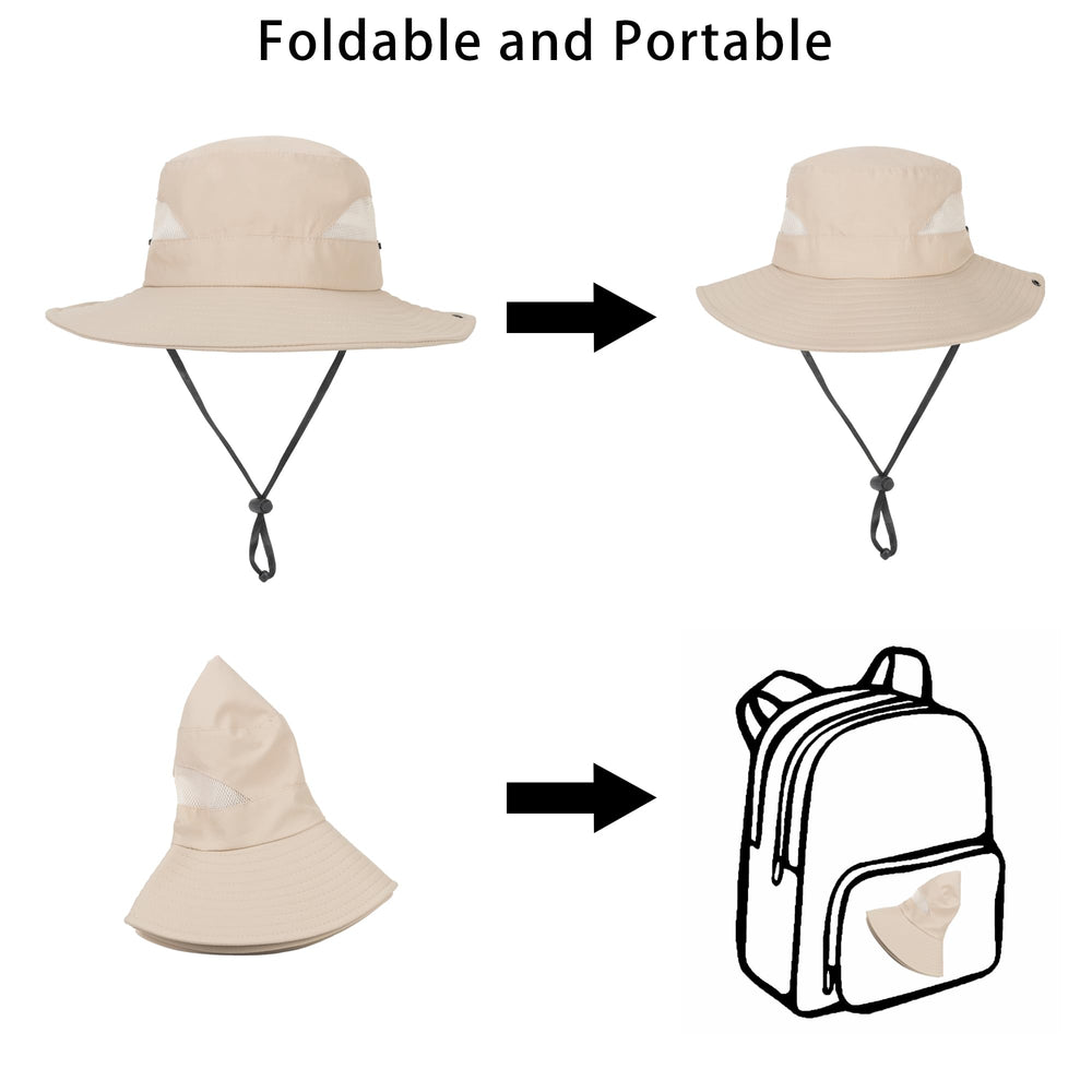 Chin strap on kids bucket hat for windy days