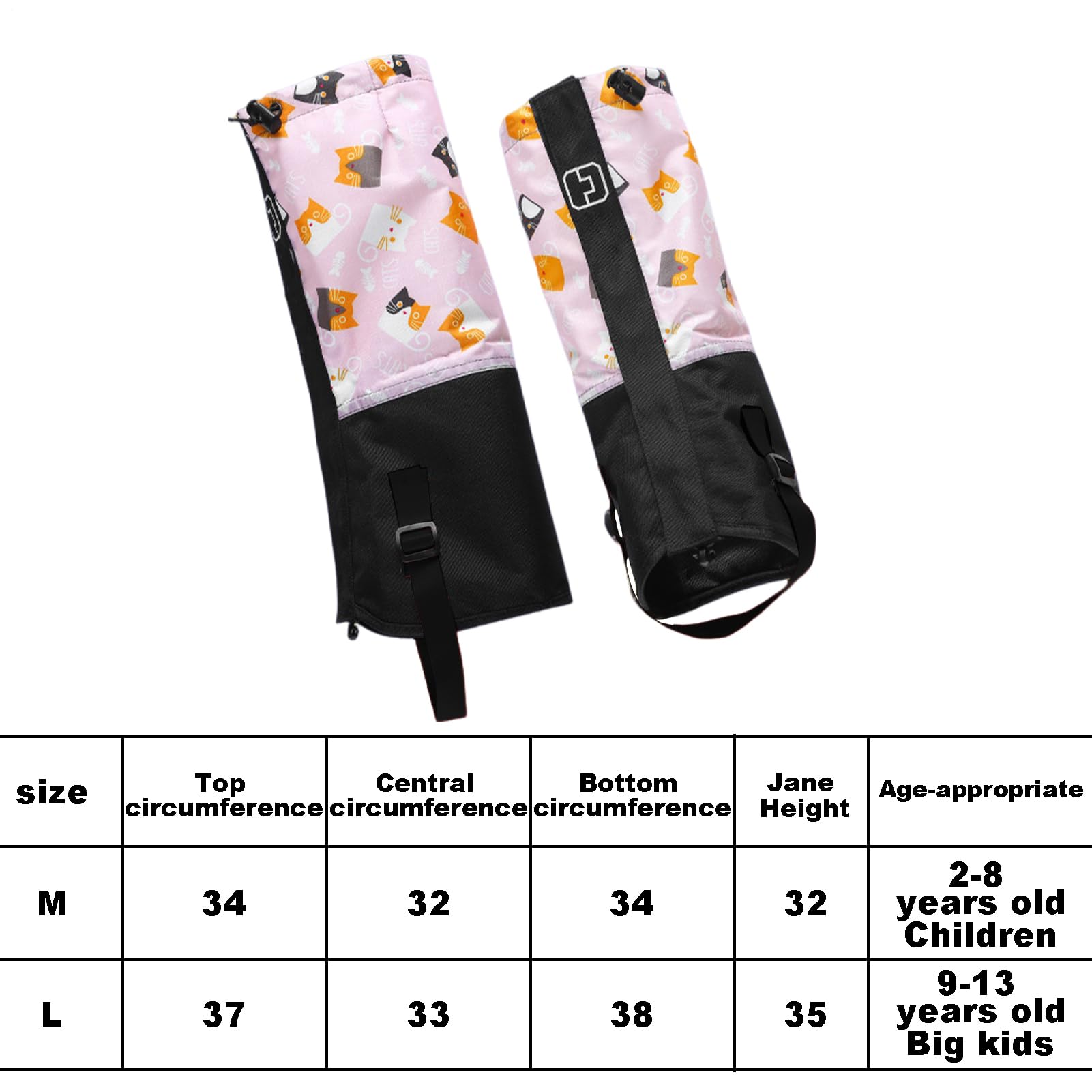Winter protection with Kids Waterproof Leg Gaiters against cold wind