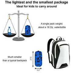 KidzAdventure backpack-style sack design enabling easy kid carry