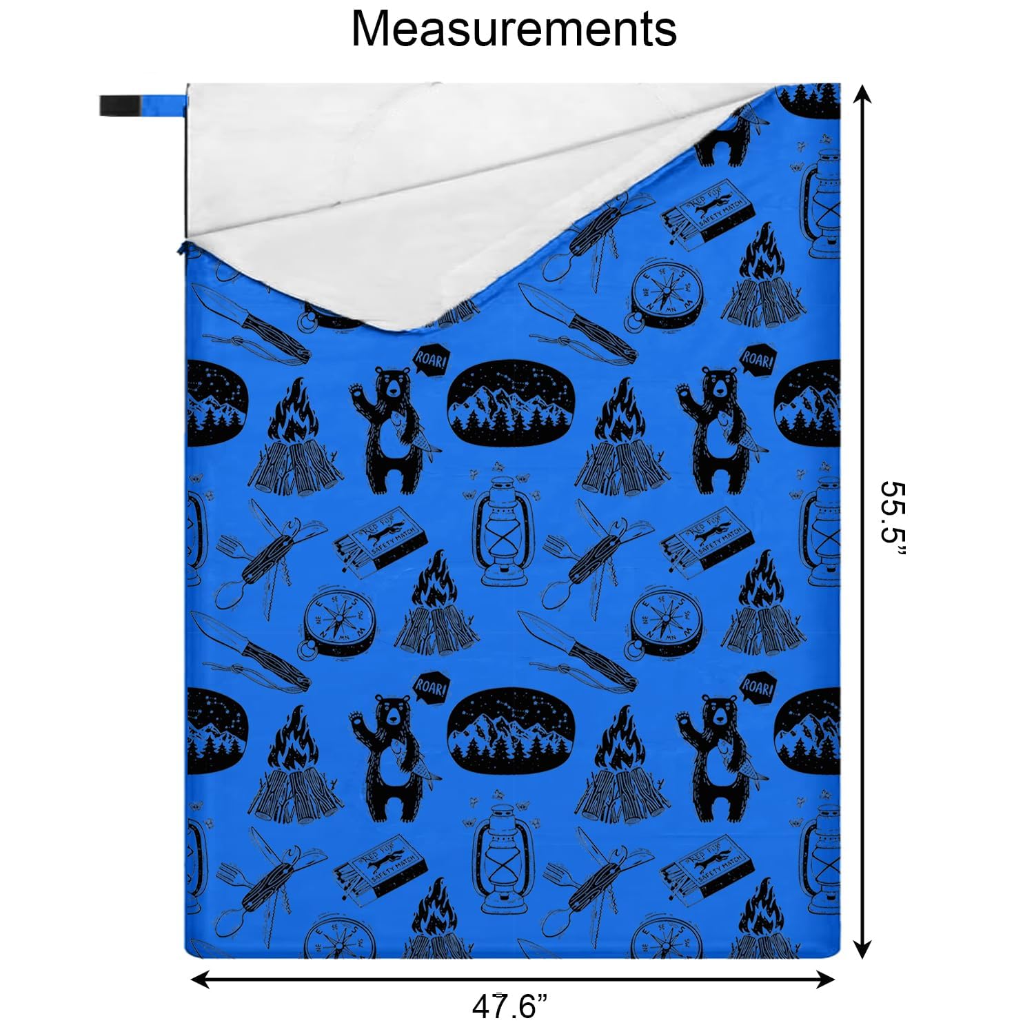 KidzAdventure single-size sleeping bag showing compact travel warmth for kids