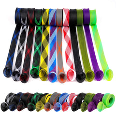 Close-up of PET mesh fishing rod sleeve