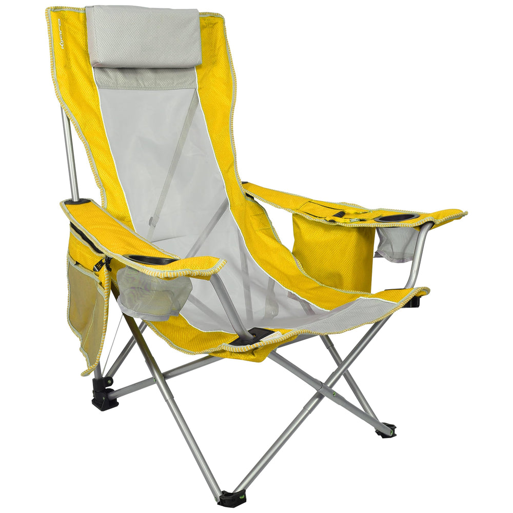 Kijaro Beach Sling headrest detachable for personalized comfort on sand.