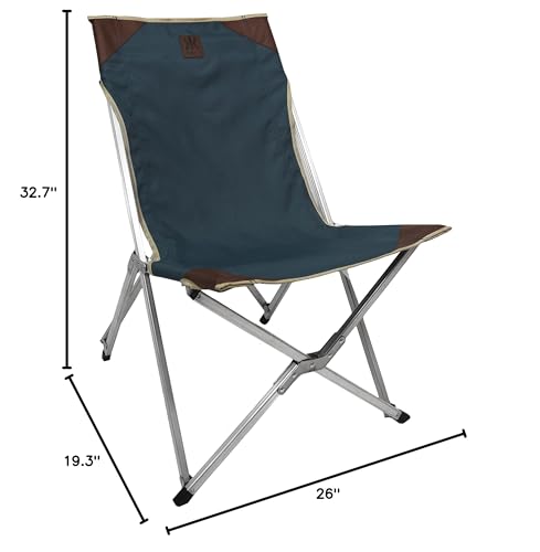 Kijaro Native Comfort Chair fabric close-up shows 100% recycled REPREVE material and texture.