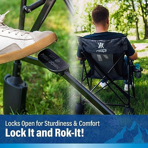 Kijaro Rok-It integrated carry strap simplifies transporting the chair