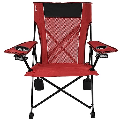 Kijaro Rok-It Sport chair breathable mesh back keeps you cool.