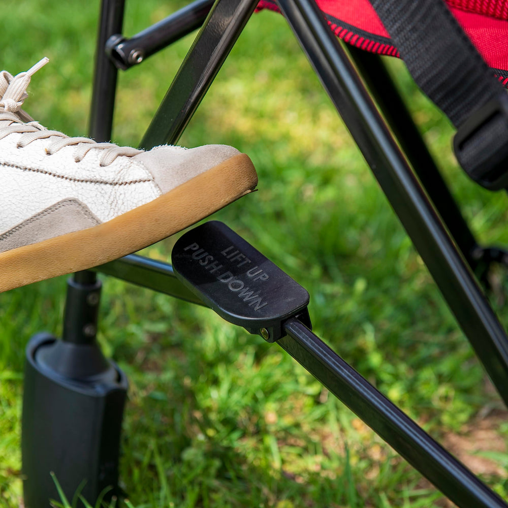 Kijaro Rok-It Sport chair Red Rock Canyon color adds outdoor style.