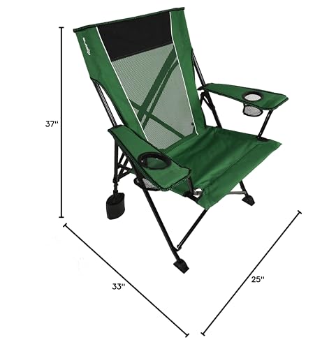 Kijaro Rok-It Sport Chair features a sturdy, reliable outdoor frame.