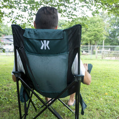 Kijaro Sling Chair detachable pillow adds comfort on outdoor trips