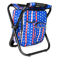 Kikerike backpack-stool camping-setup demonstrates versatile 3-in-1 design for seating and storage.