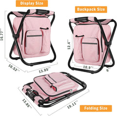 Kikerike backpack-stool-setup shows 3-in-1 versatility for outdoor days.