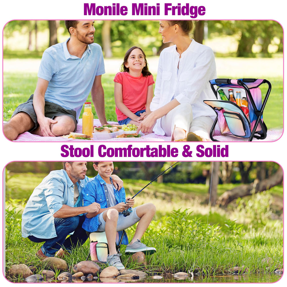 Kikerike insulated cooler pocket keeps drinks handy during outdoor adventures.