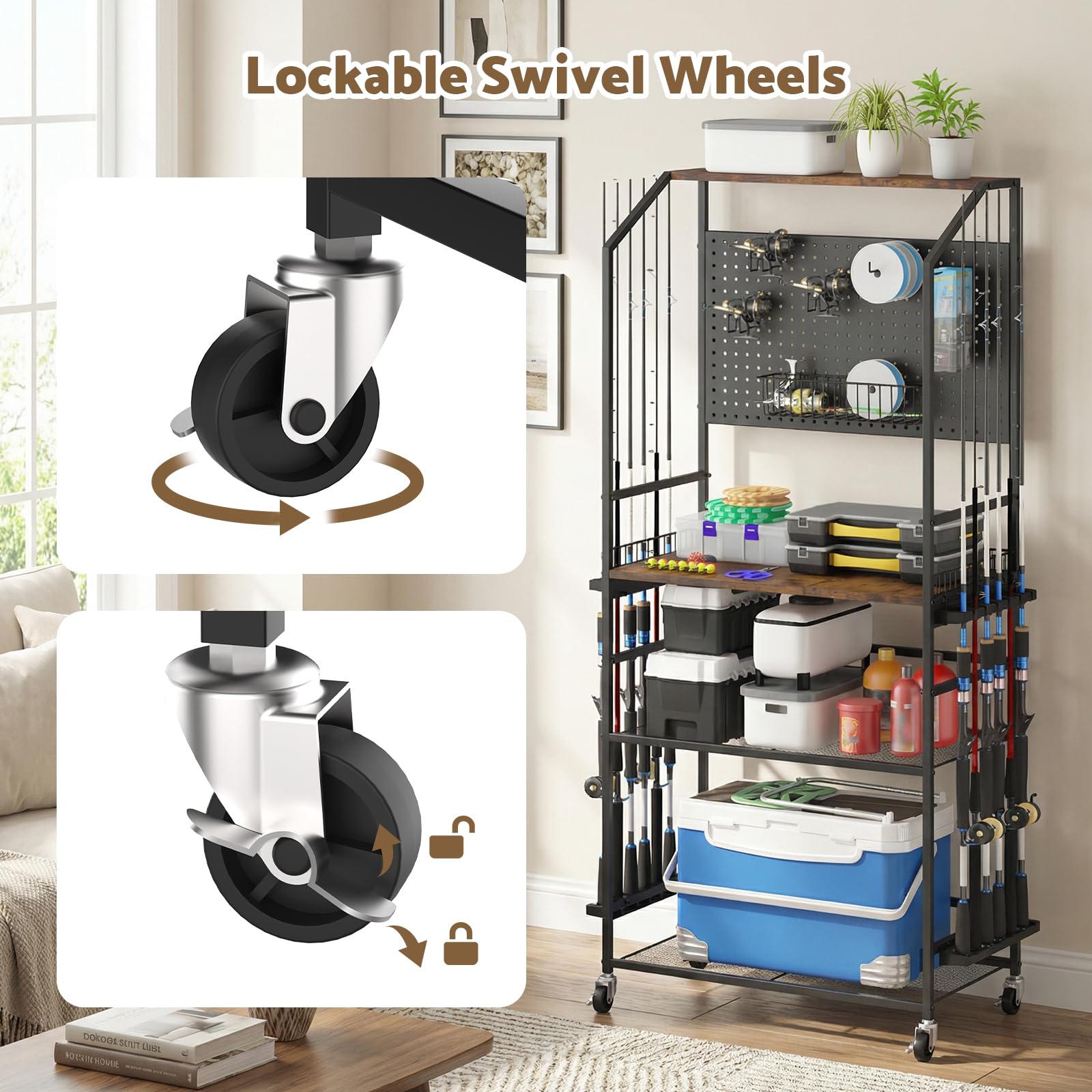 Kikihouse adjustable shelves fit large tackle boxes or fish buckets