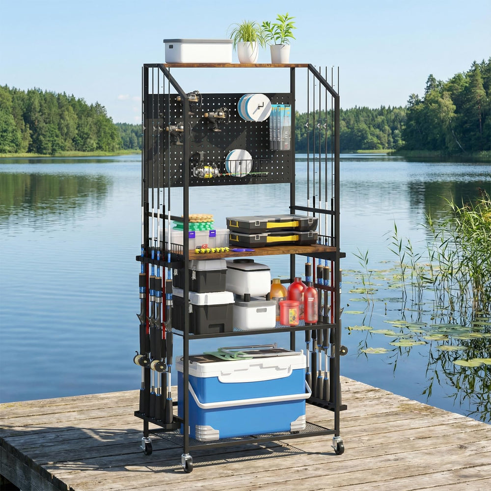 Kikihouse reel hooks and basket streamline accessory organization