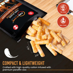 Kiknek FireFlame Plugs with waterproof coating sustain heat in storms.