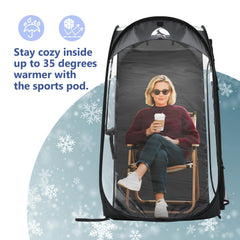 Kilindeer Sports Pod mosquito-netting protection keeps insects out during use.