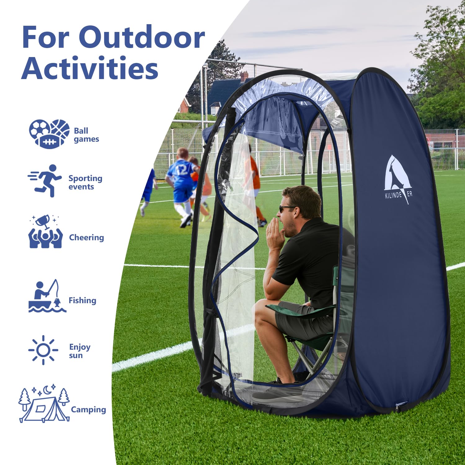 Kilindeer Sports Pod portable pack emphasizes lightweight carry and stability on trips.