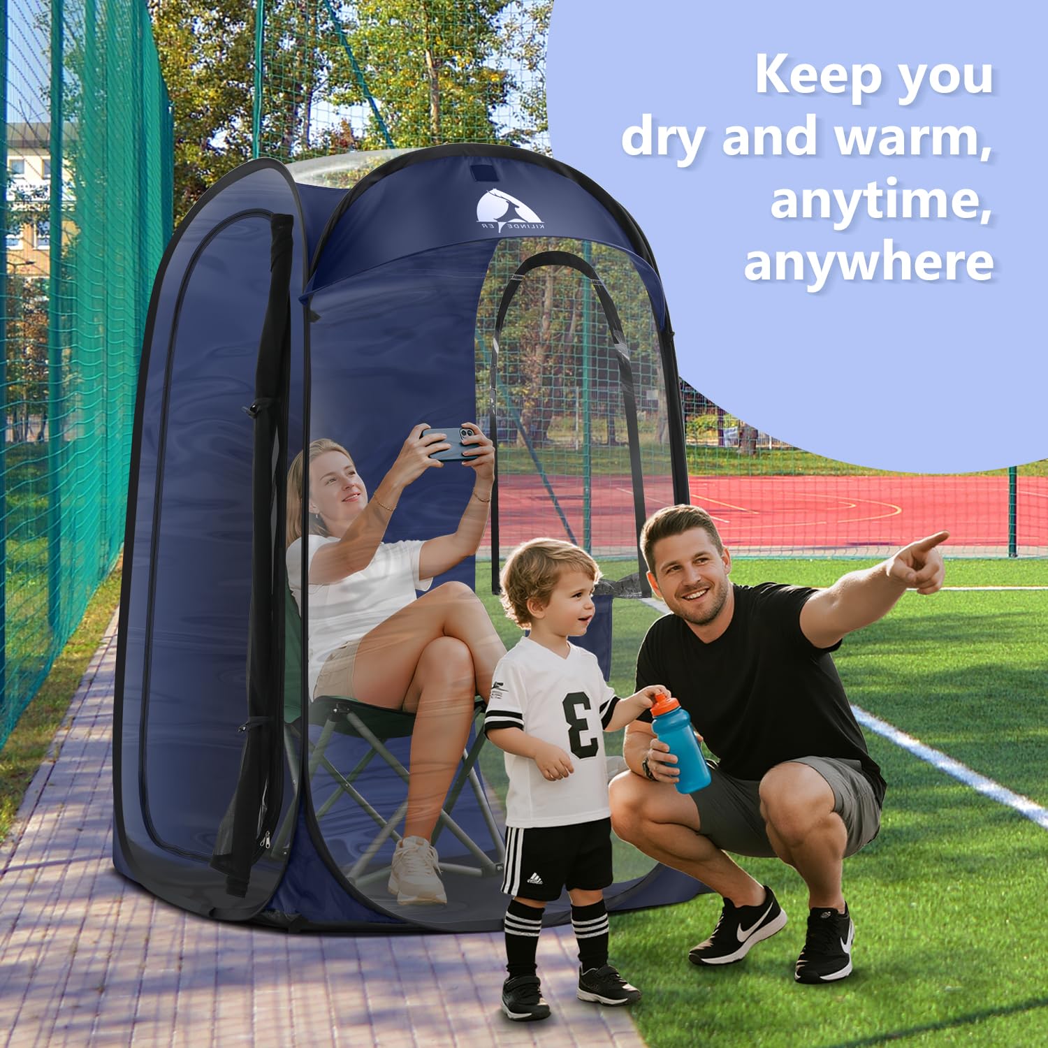 Kilindeer Sports Pod side door design enables easy entry while keeping the front view clear.
