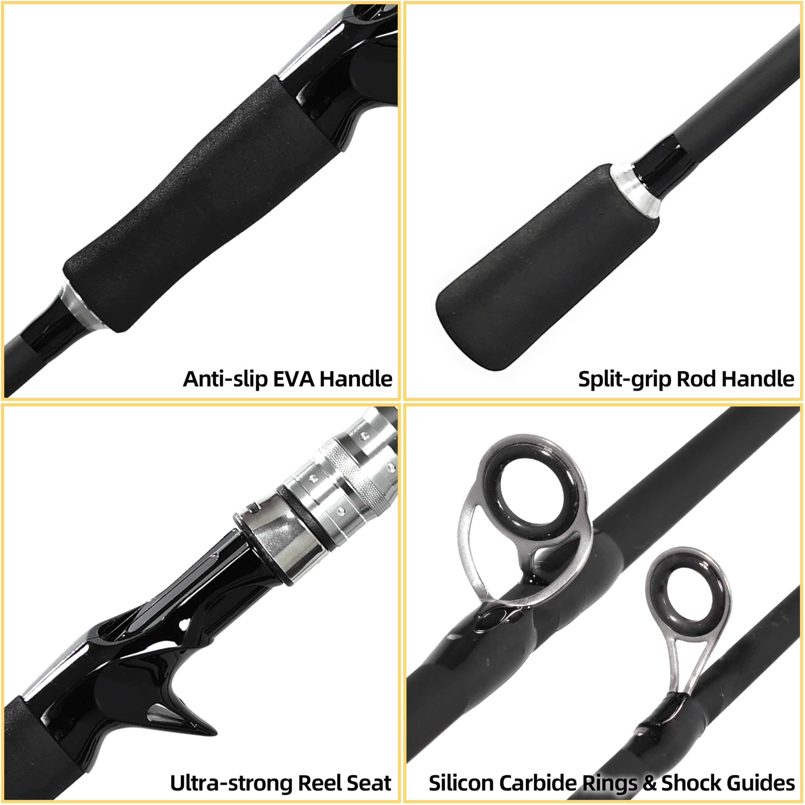 Kilitn EVA handle on fishing rod for comfortable grip