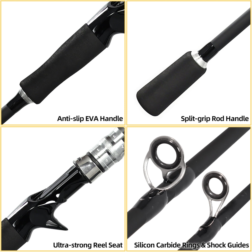Kilitn EVA handle on fishing rod for comfortable grip
