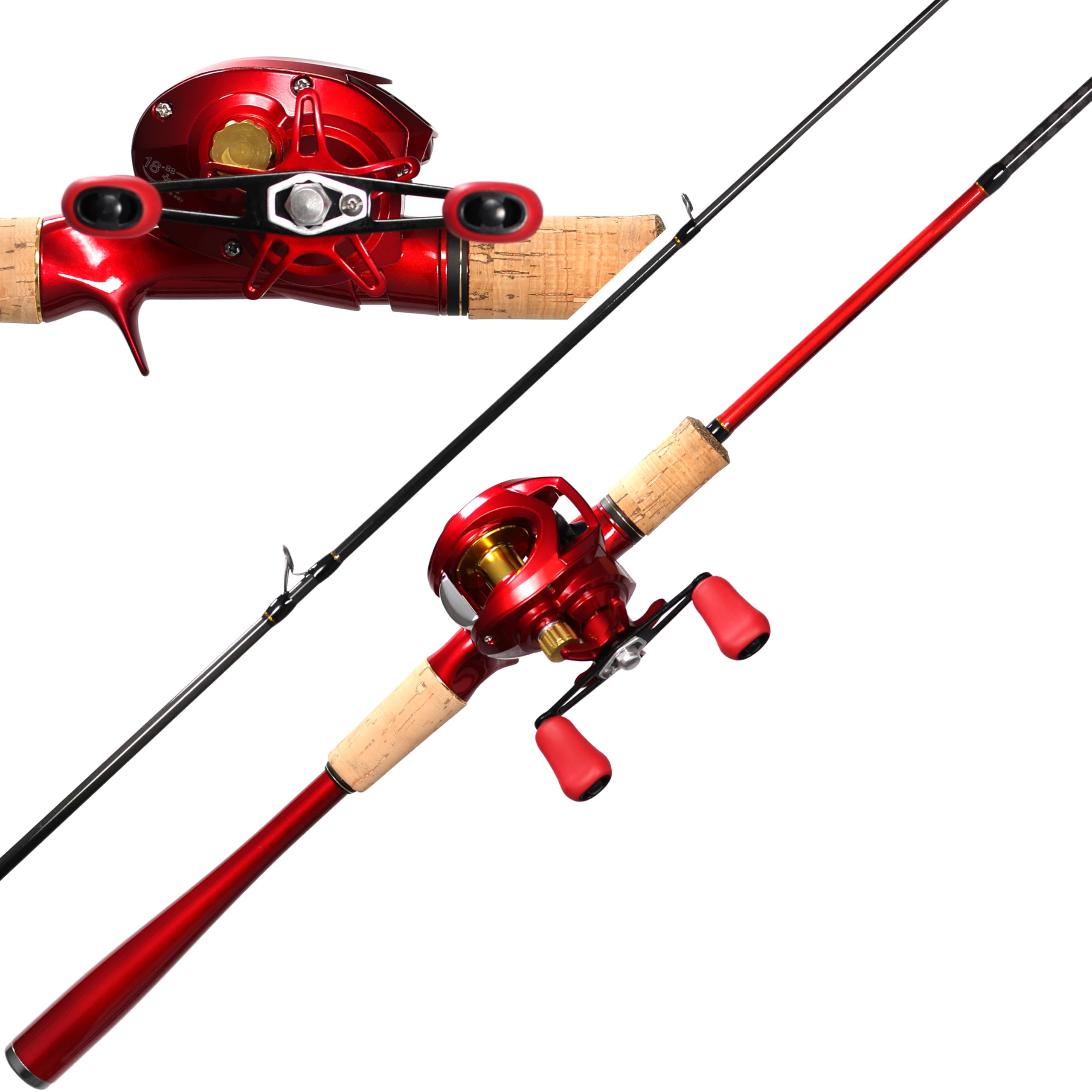 Kilitn 6.5ft ultralight baitcasting rod close-up