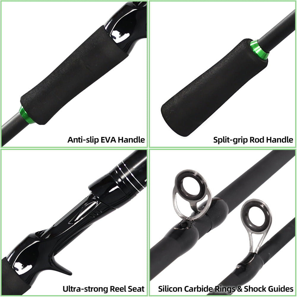 Stainless steel guides with Silicon Carbide inserts on Kilitn rod