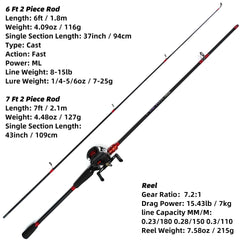 Kilitn baitcasting reel close-up with 7.2:1 gear ratio