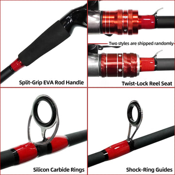 Kilitn eva handle on rod ensures all-day comfort and secure grip