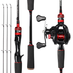 Kilitn Fishing Rod and Reel Combo 6ft rod in action for versatile freshwater and saltwater casting.