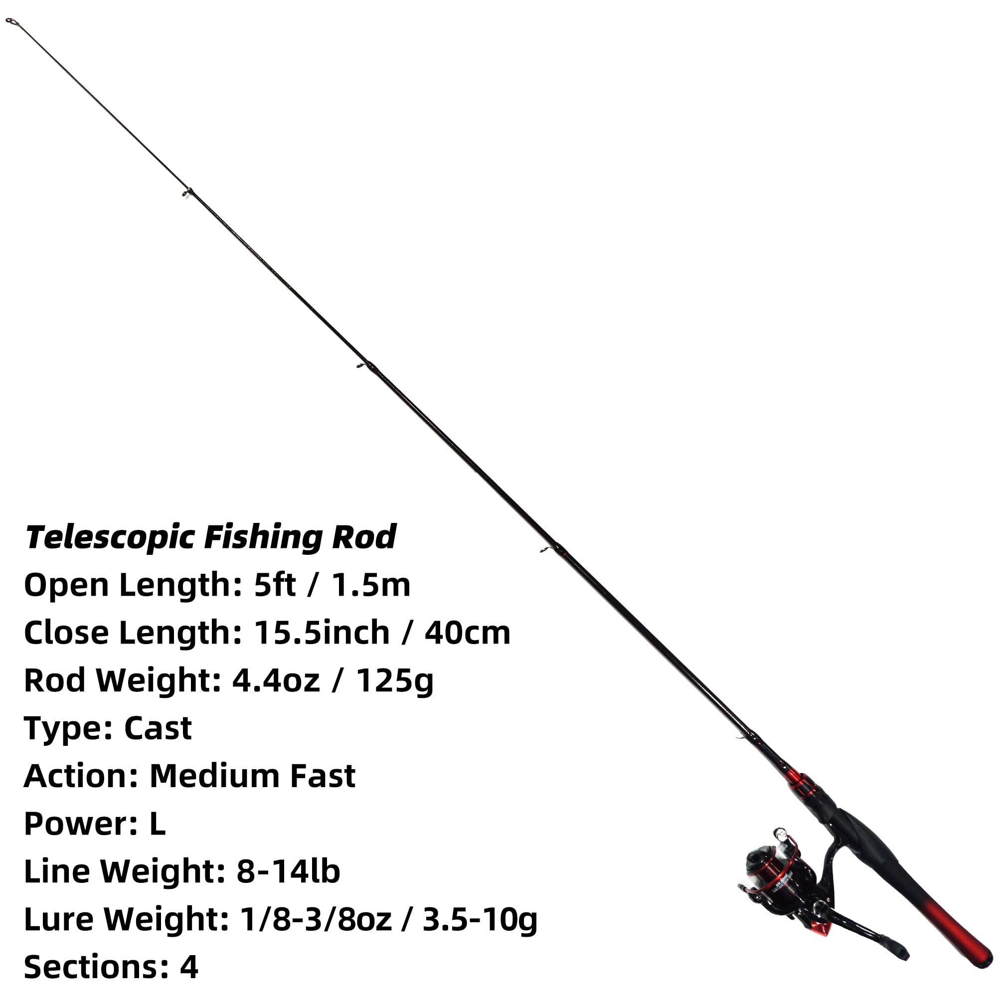 Kilitn fishing rod combo reel side view featuring smooth gear performance for reliable casts