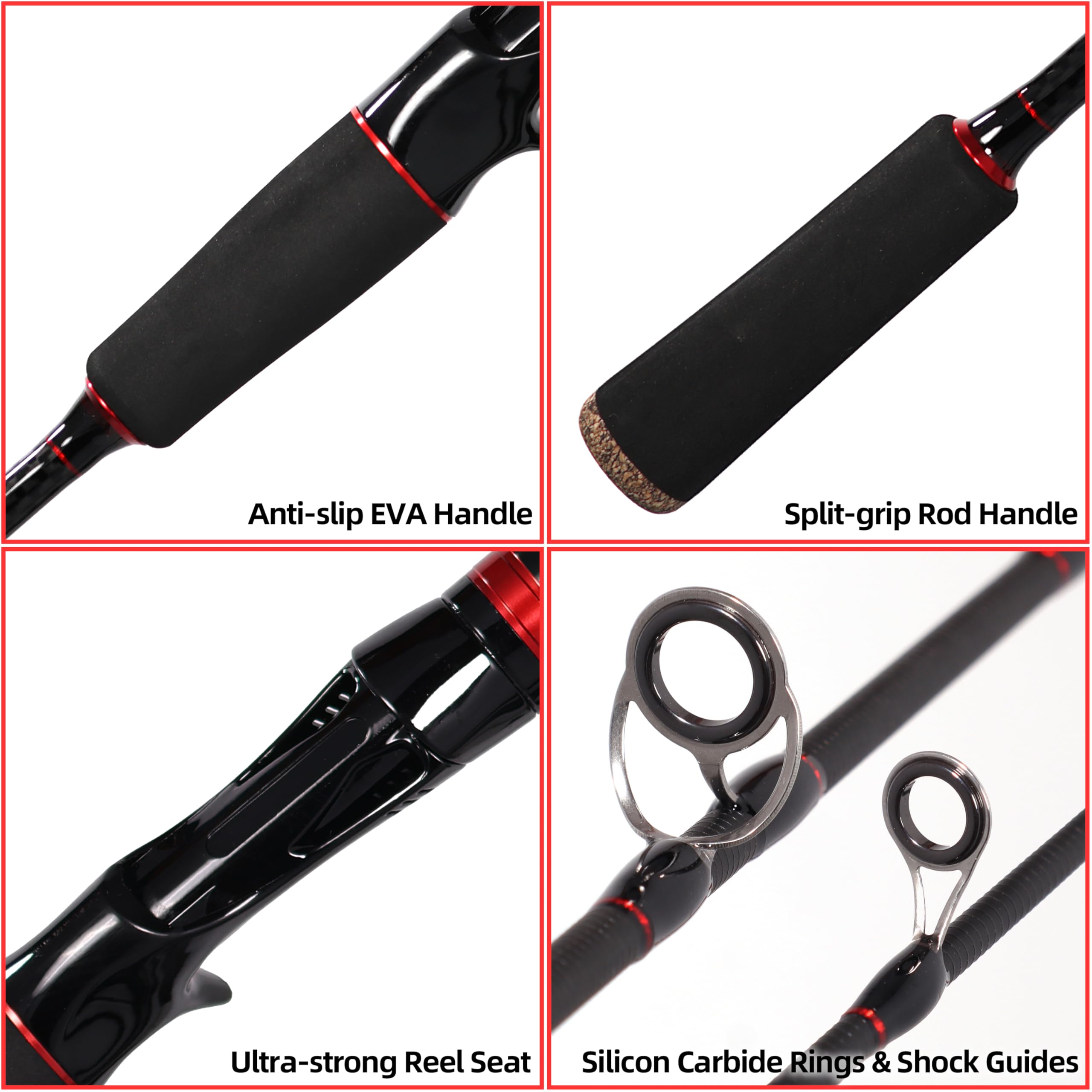 Kilitn interchangeable tips L, M, MH demonstrate versatile power and sensitivity settings.