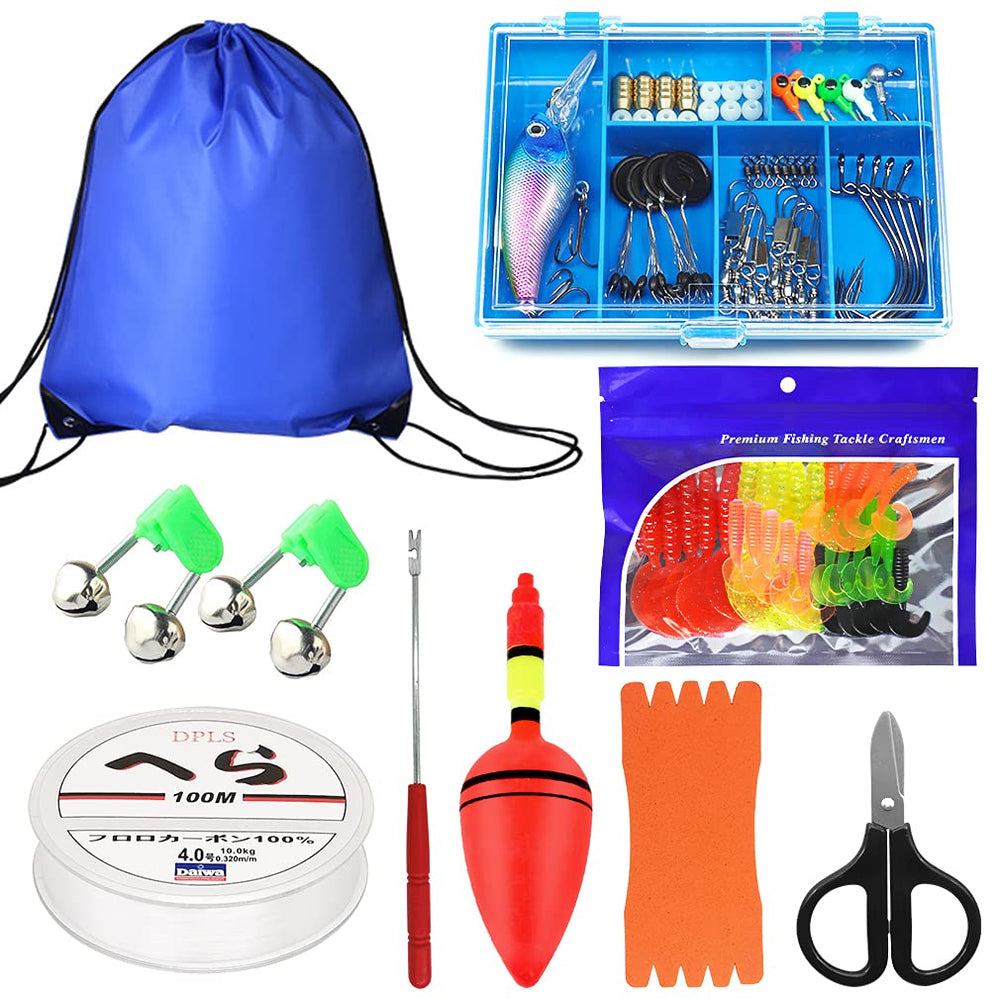 Kilitn complete kids fishing kit with rod, reel, line, and accessories