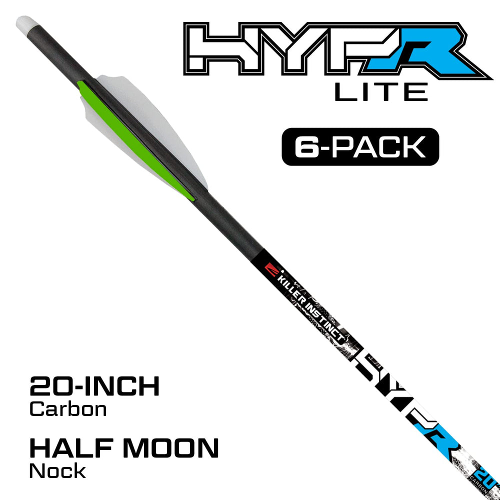 Killer Instinct Hypr Lite bolts close-up carbon construction showcasing durable performance