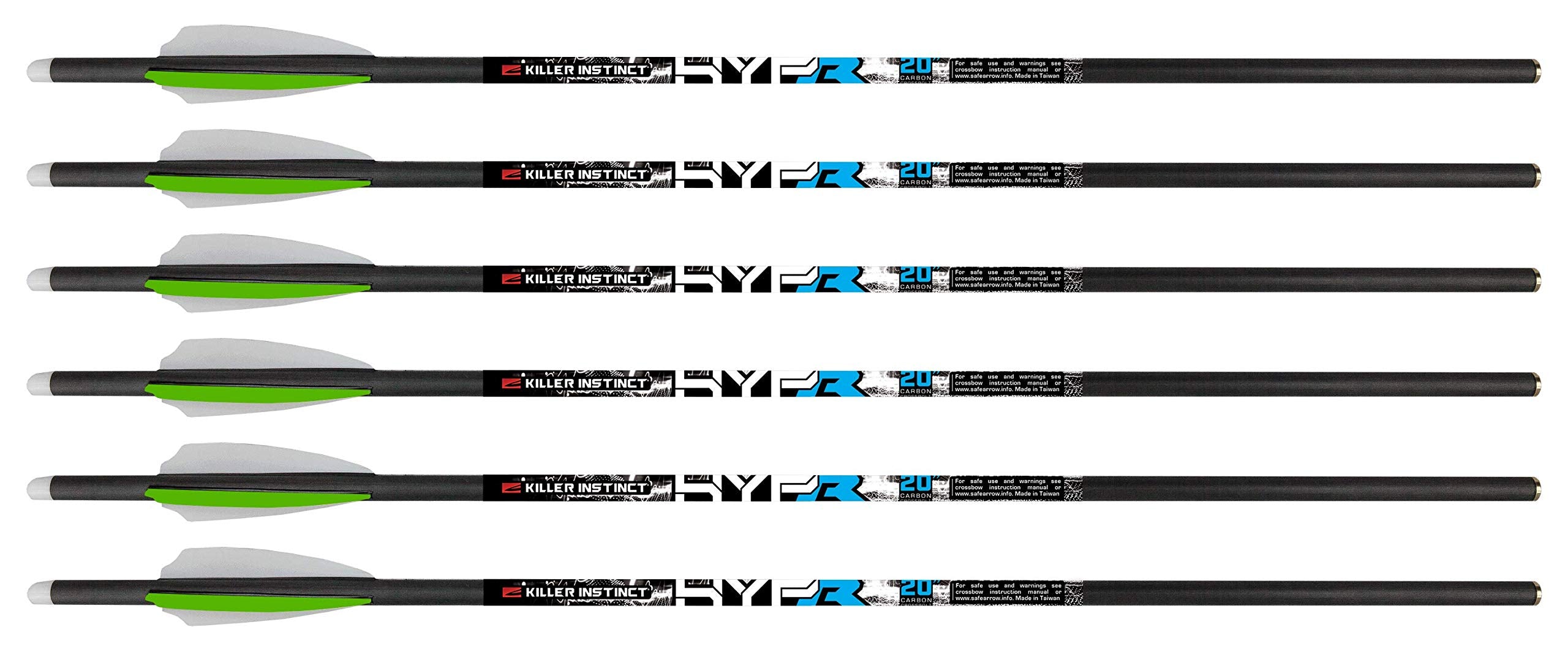 Killer Instinct Hypr Lite 20-inch bolts pack-shot for easy hunting and practice ammo