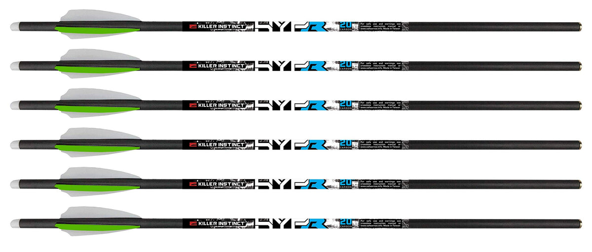 Killer Instinct Hypr Lite 20-inch bolts pack-shot for easy hunting and practice ammo